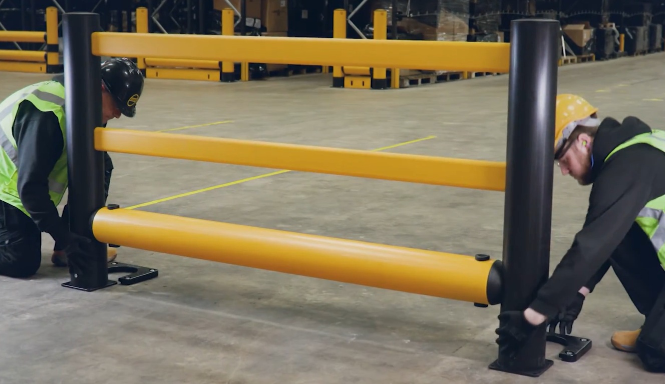 Installation of A-SAFE Sliding Safety Barriers in a Food Production Facility